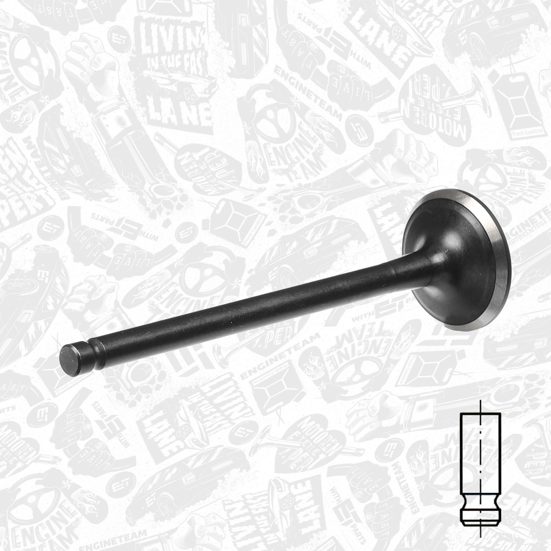 Вихлопний клапан ET Engineteam VE0028 ціна, від 4.22 USD